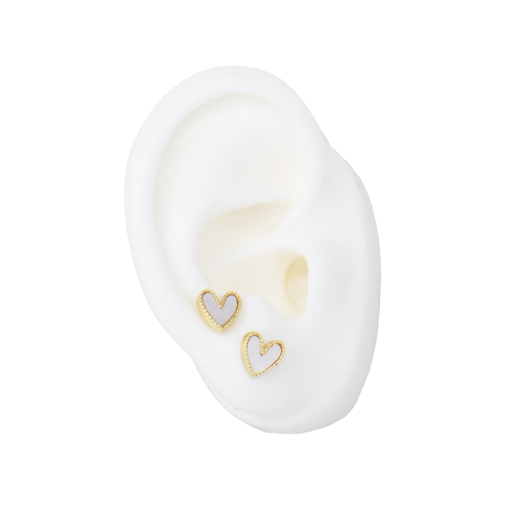 TOPO CORAZON MINI BLANCO BAÑO EN RODIO