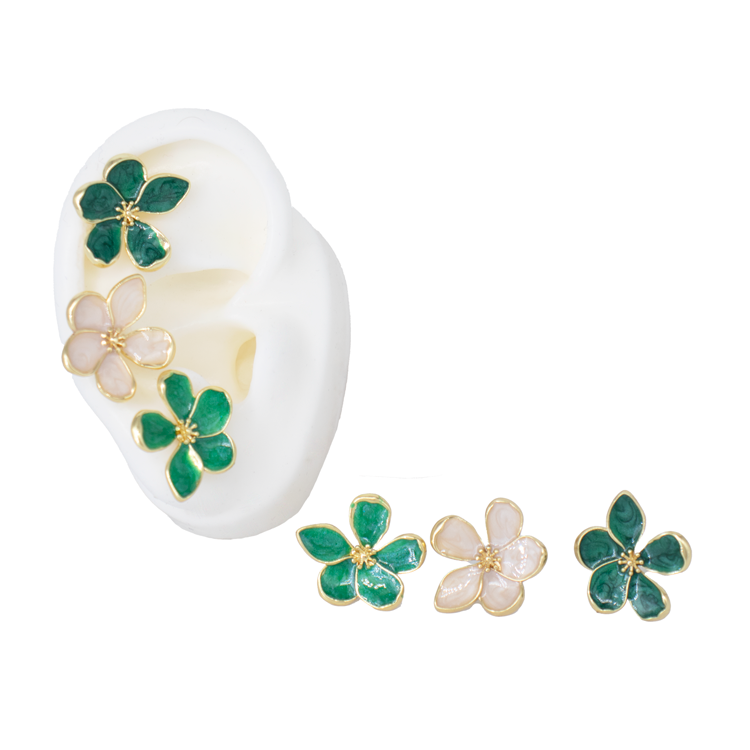 TOPO FLOR LILY PEQUEÑA BAÑO EN RODIO