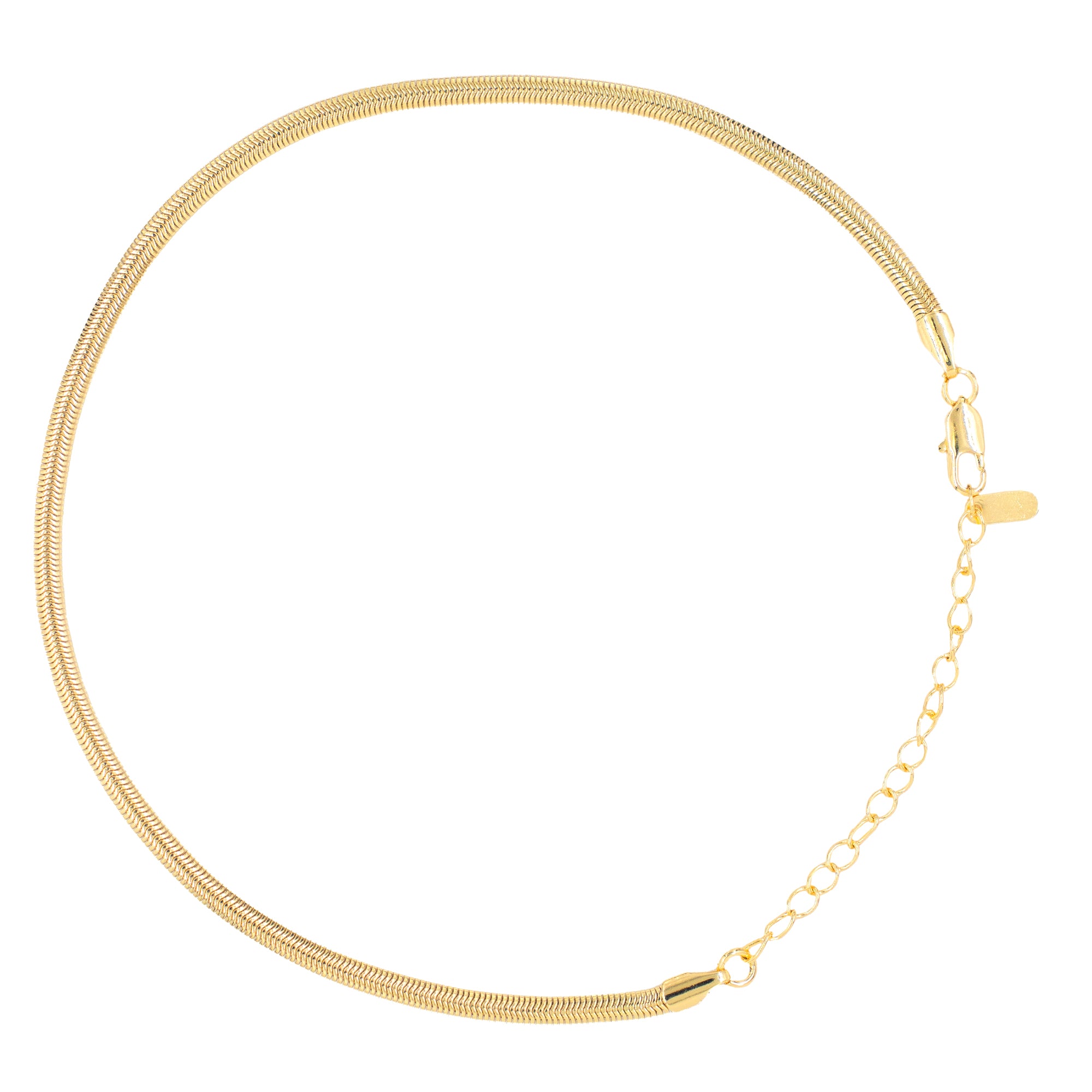 TOBILLERA PIEL DE SERPIENTE BAÑO EN RODIO