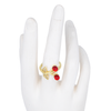 ANILLO CHERRY GLOW BAÑO EN RODIO