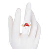 ANILLO HONGO RED BAÑO EN RODIO
