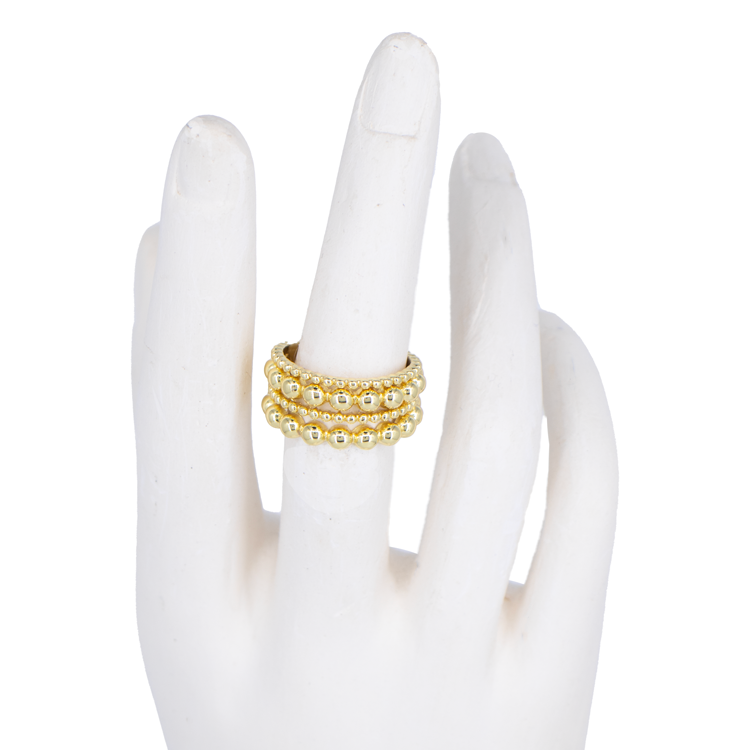 ANILLO RED BALINES BAÑO EN RODIO