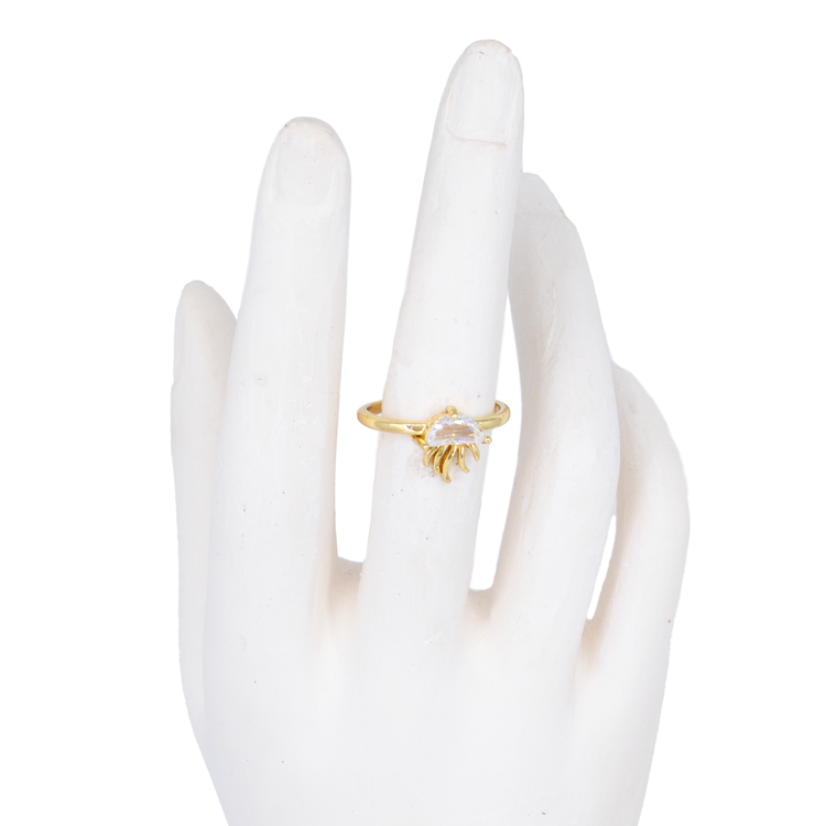 ANILLO MEDUSA BAÑO EN RODIO