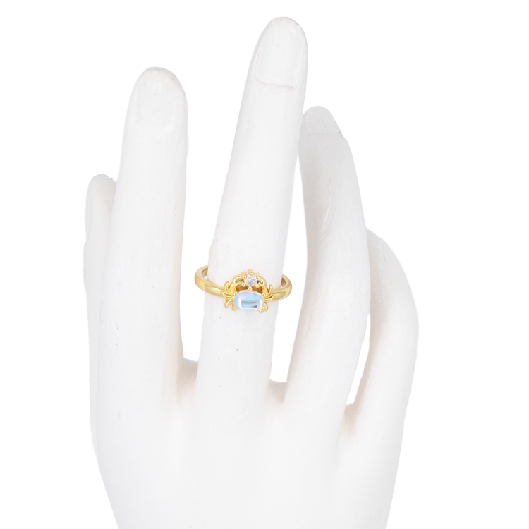 ANILLO CANGREJO BAÑO EN RODIO