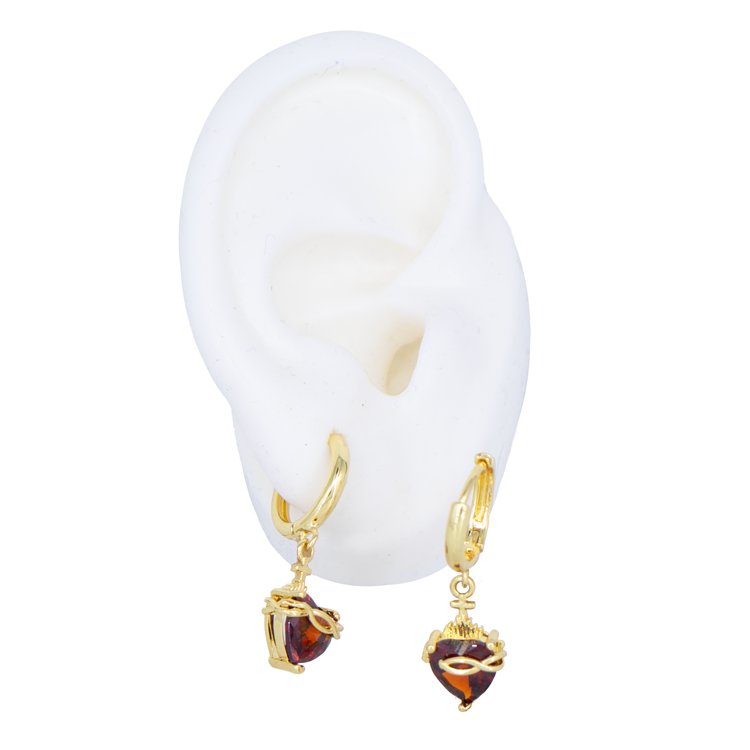 CANDONGA CORAZON DIVINO ROJO BAÑO EN RODIO