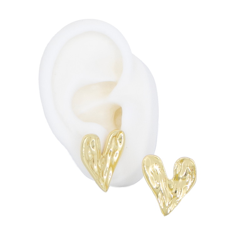 TOPO CORAZON TALLADO BAÑO EN RODIO