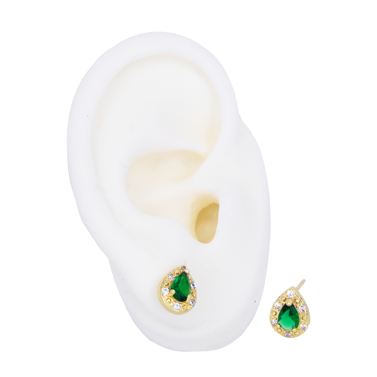 TOPO GOTA ESMERALDA BAÑO EN RODIO