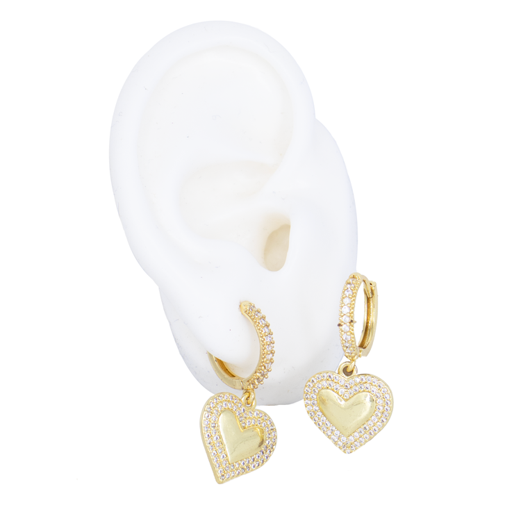 CANDONGA CORAZON BORDE BRILLANTE BAÑO EN RODIO