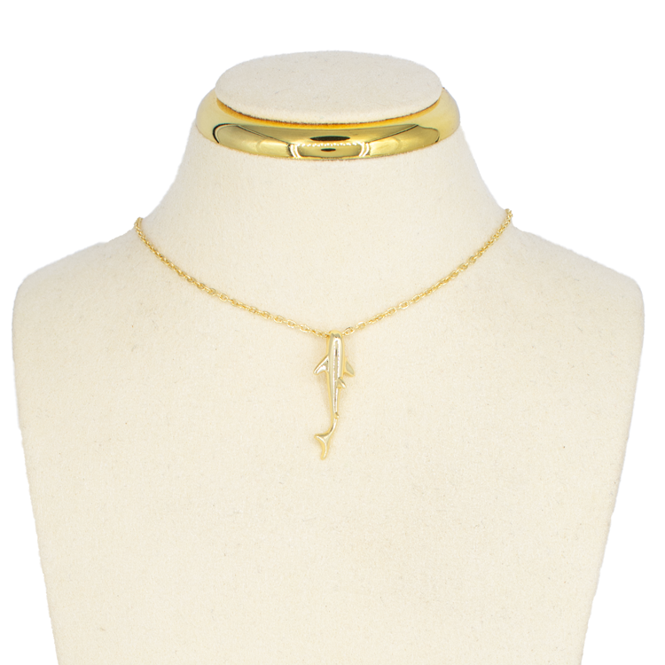 CADENA TIBURON BAÑO EN RODIO