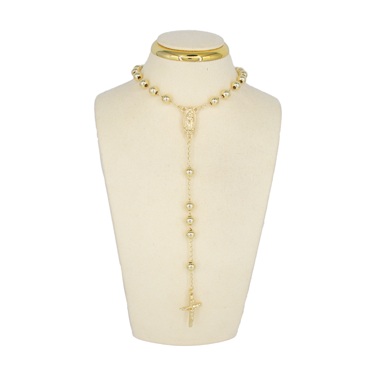 CAMANDULA VIRGEN DE GUADALUPE 60CM BAÑO EN RODIO