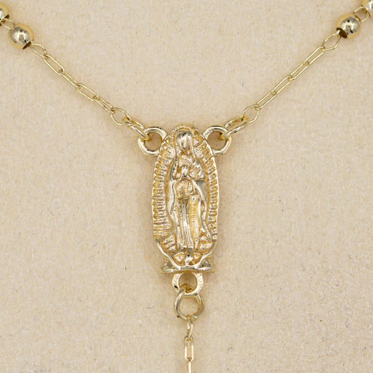 CAMANDULA VIRGEN DE GUADALUPE 60CM BAÑO EN RODIO