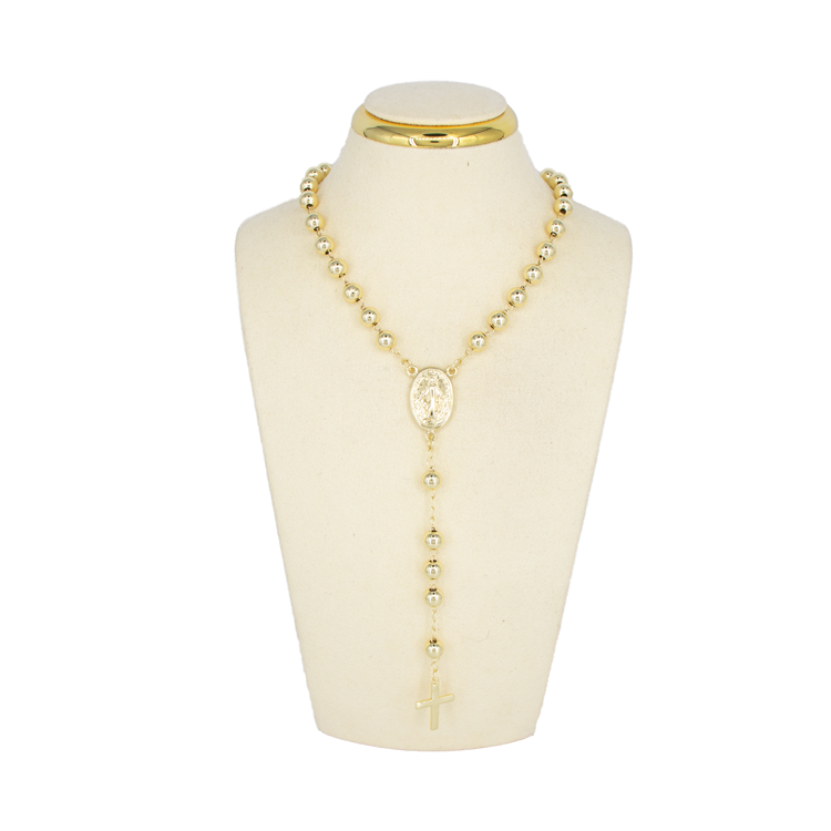 CAMANDULA MEDALLA MILAGROSA 45CM BAÑO EN RODIO