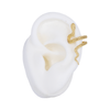 EARCUFF SERPIENTE BAÑO EN RODIO