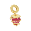 CHARM CORAZON ROSADO PANDORA DORADO