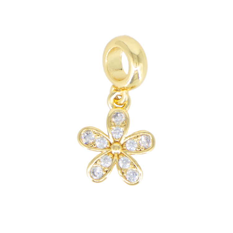 DIJE CHARM MARGARITA BAÑO EN RODIO
