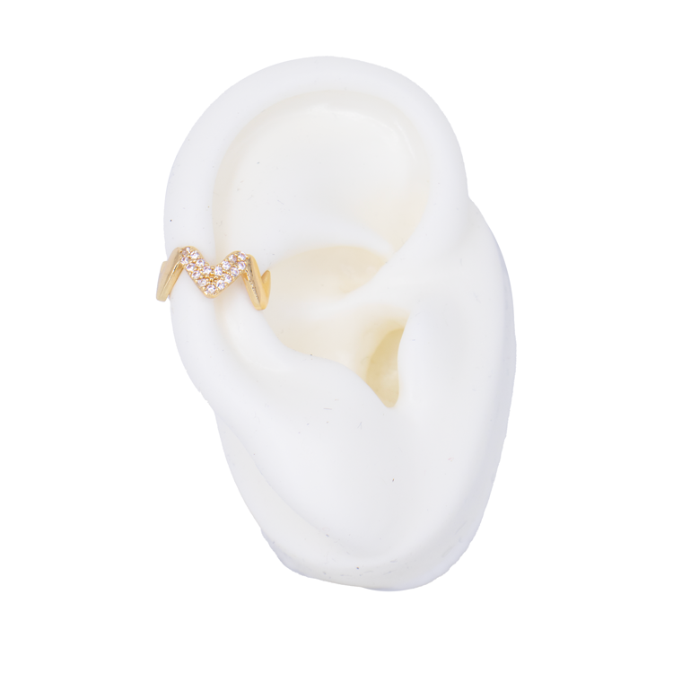 EARCUFF V BAÑO EN RODIO