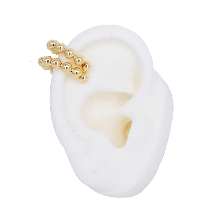 EARCUFF LINEA BALINES BAÑO EN RODIO