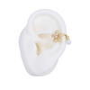 EARCUFF FLOR EMPERLADA BAÑO EN RODIO