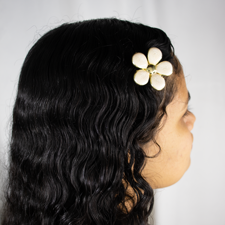 HAIR CLIPS FLOR ANASTASIA BAÑO EN RODIO