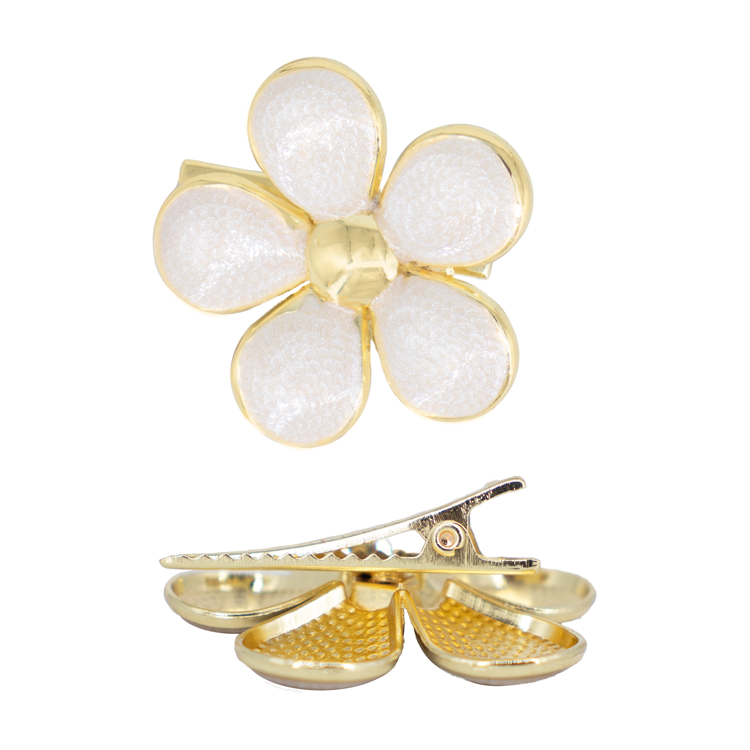 HAIR CLIPS FLOR ANASTASIA BAÑO EN RODIO