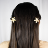 HAIR CLIPS FLOR MINI BAÑO EN RODIO