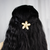 HAIR CLIPS FLOR MARGARITA BAÑO EN RODIO