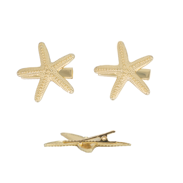 HAIR CLIPS ESTRELLAS DUO BAÑO EN RODIO