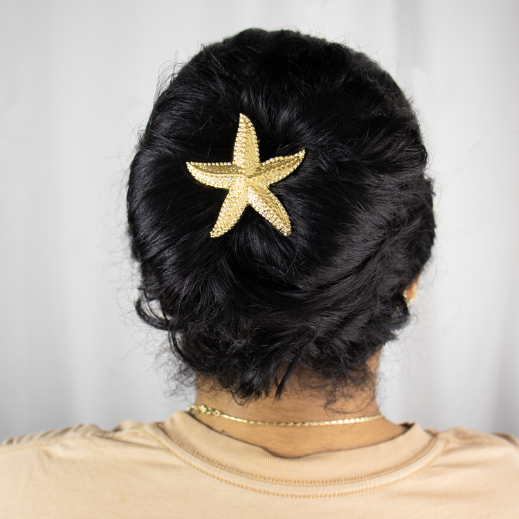 HAIR CLIPS ESTRELLAS ARISTA BAÑO EN RODIO