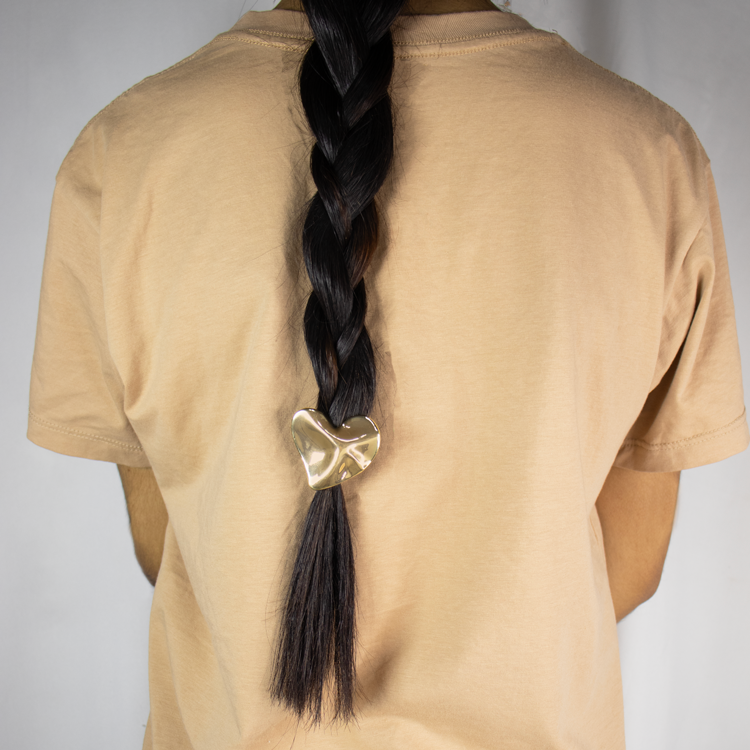 HAIR CLIPS HUELLA DE AMOR BAÑO EN RODIO