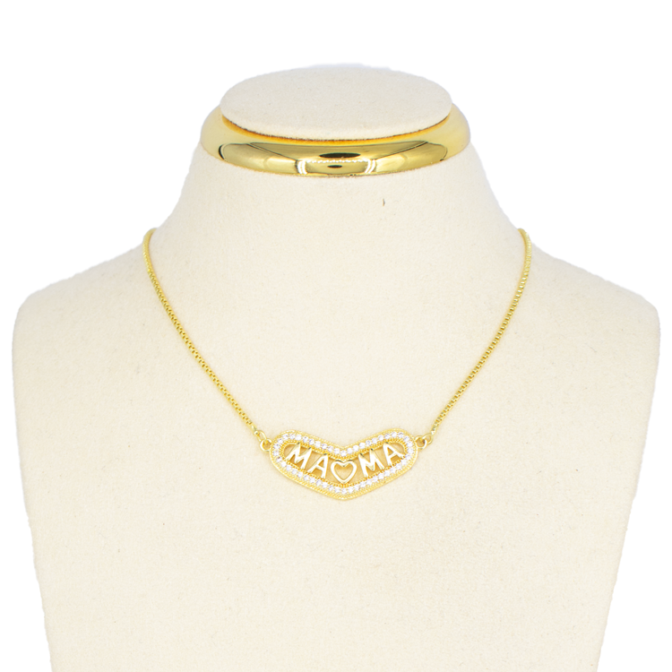 DIJE MAMÁ CORAZON BAÑO EN RODIO