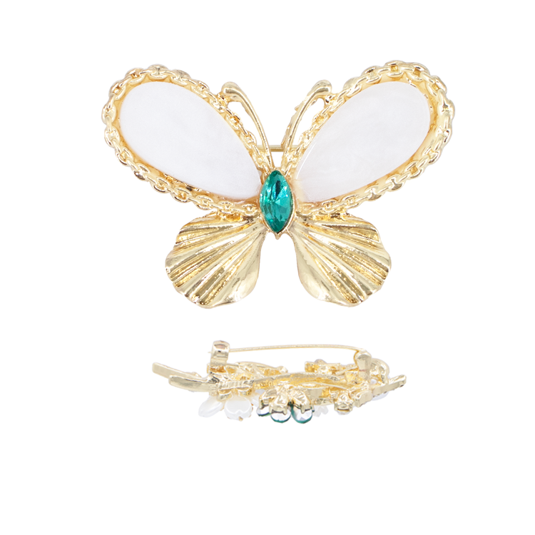 PIN MARIPOSA ESMERALDA VERDE