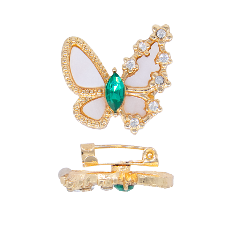 PIN MARIPOSA ESMEALDA VERDE