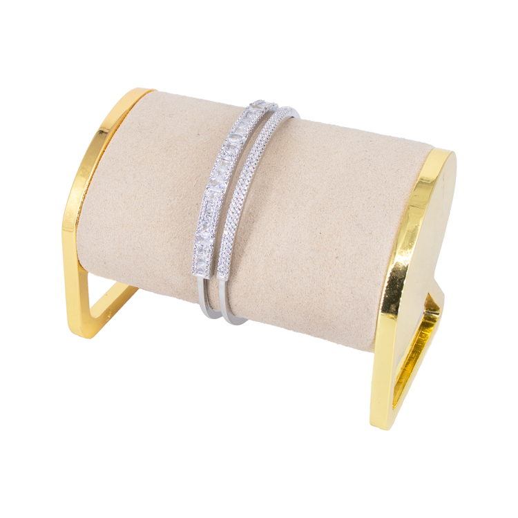 PULSERA DOBLE CIRCONADA BAÑO EN RODIO