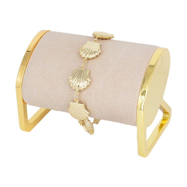 PULSERA CONCHAS BAÑO EN RODIO