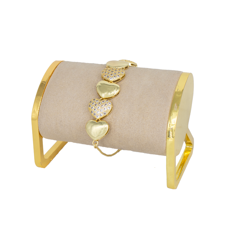 PULSERA AMORE BAÑO EN RODIO