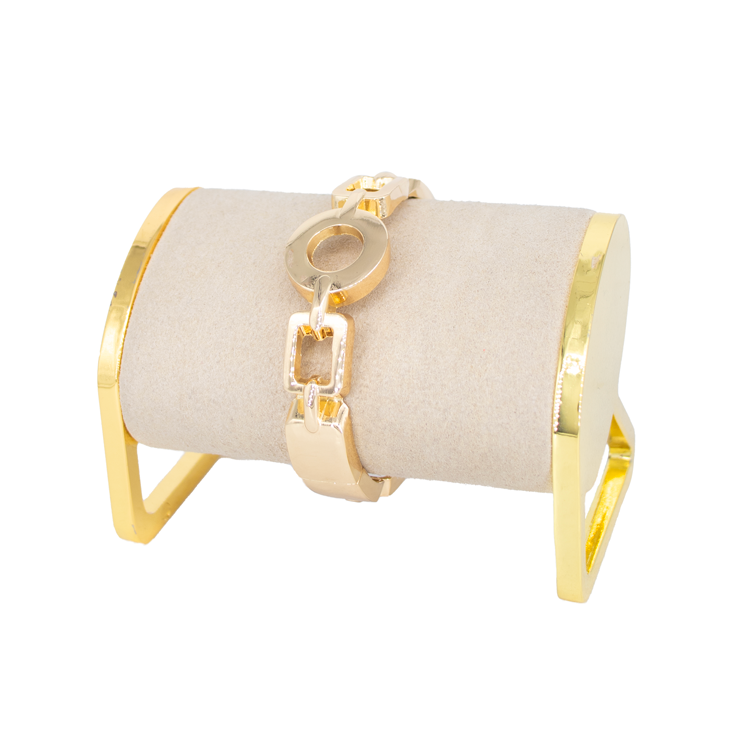 PULSERA ENTRELAZOS BAÑO EN RODIO