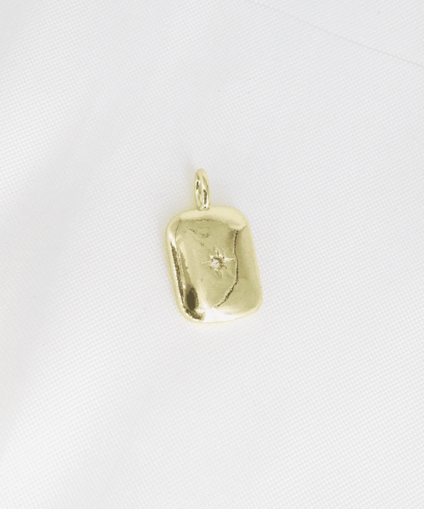 DIJE PLACA ESTRELLA EN RODIO