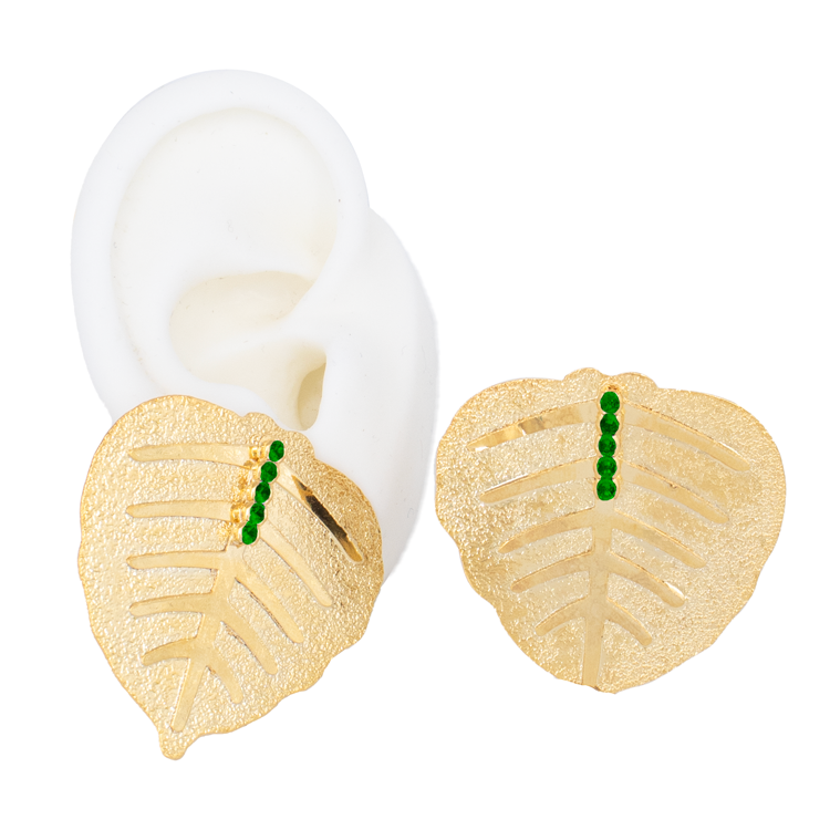 TOPO HOJA BLANCO BAÑO EN RODIO