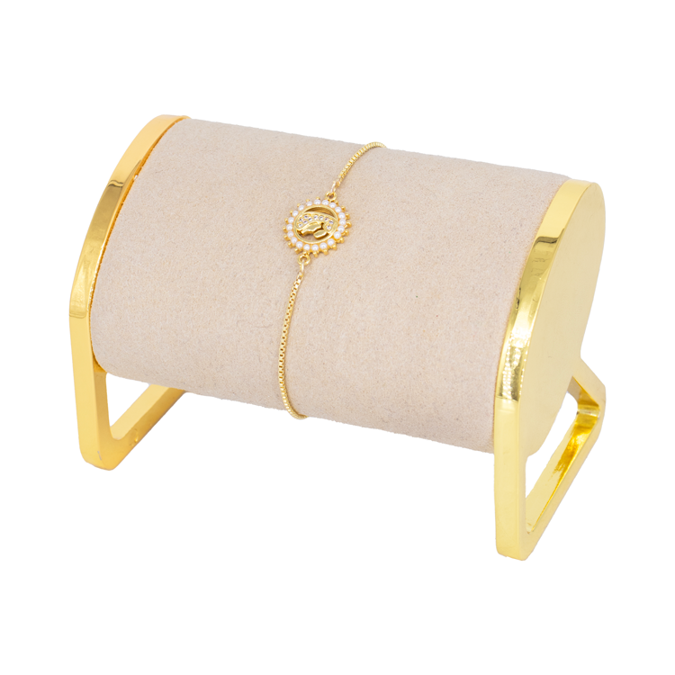 DIJE VIRGEN CON PERLAS BAÑO EN RODIO