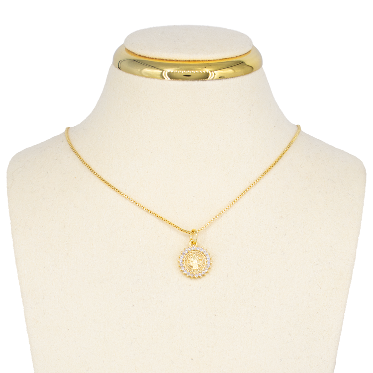 DIJE SAN BENITO CIRCONES BAÑO EN RODIO