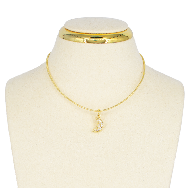 DIJE LUNA MINI BAÑO EN RODIO