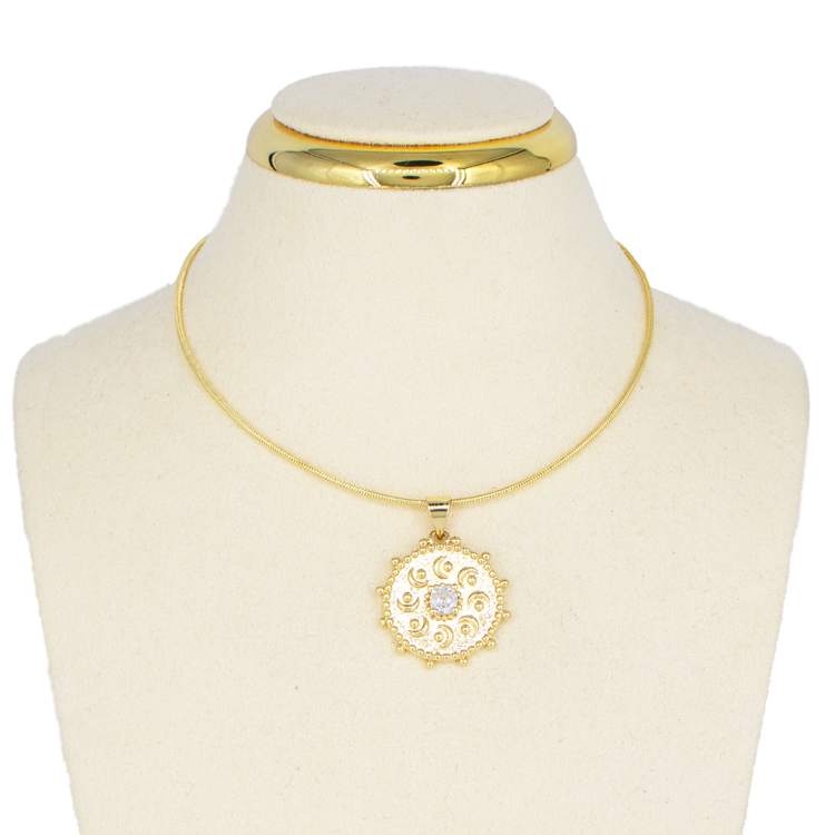 DIJE MEDALLA LUNAS BAÑO EN RODIO