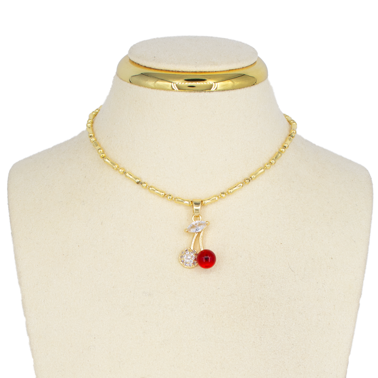 DIJE RUBI DULCE BAÑO EN RODIO