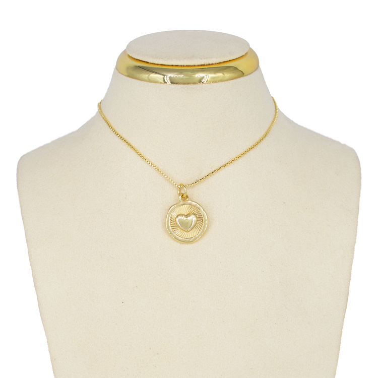 DIJE CORAZON PLASMADO BAÑO EN RODIO