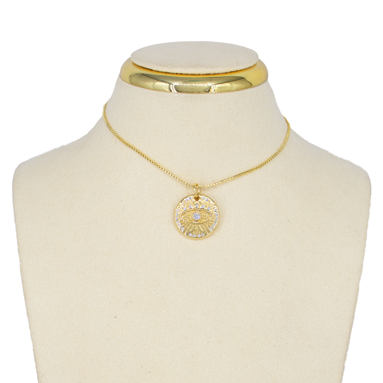 DIJE OJO CIRCONADO BAÑO EN RODIO