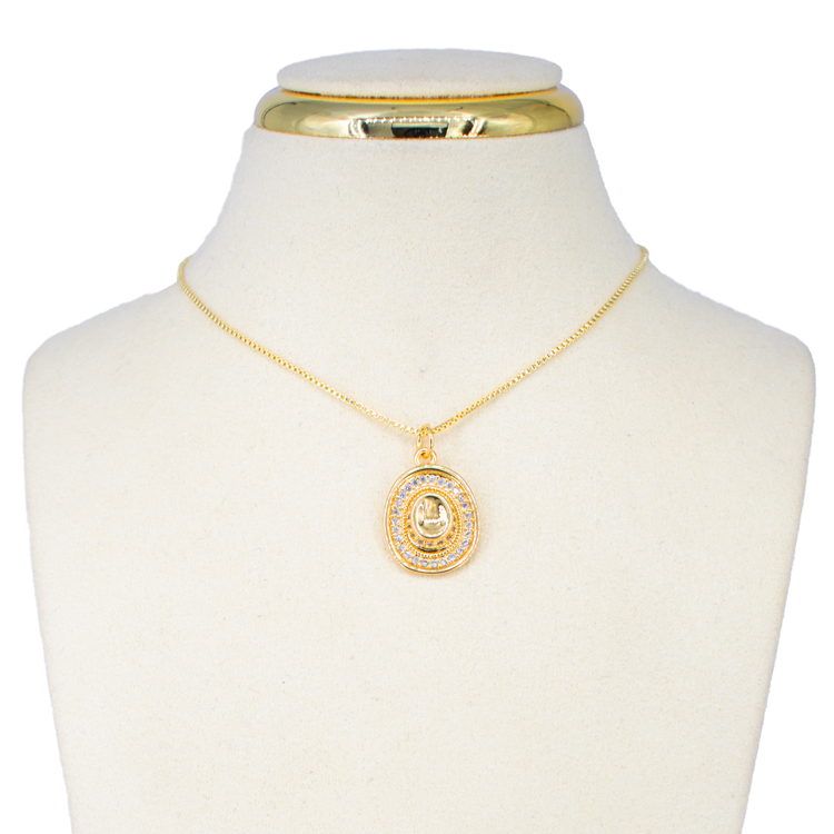 DIJE SOMBRERO CIRCONADO BAÑO EN RODIO