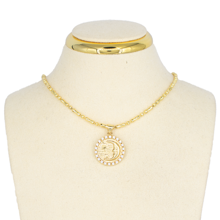 DIJE ASTRO LUNAR BAÑO EN RODIO