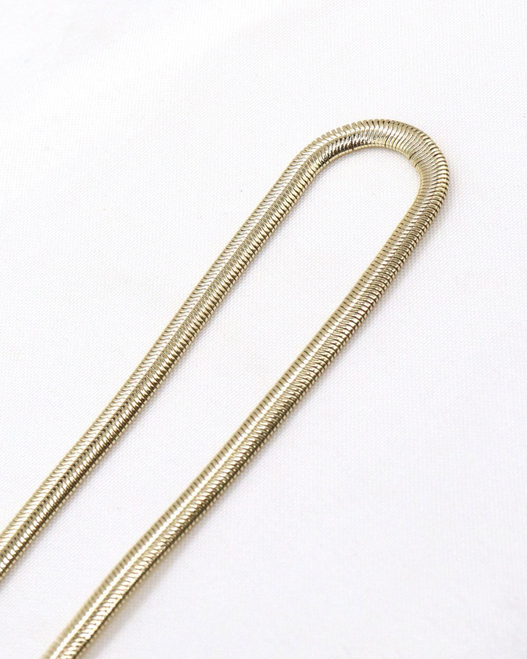 Collar De Cadena Serpiente De Plata De Ley - Grosor 1.4 Mm, Chapado En Rodio, Longitudes De 16 A 24 Pulgadas, Con Cierre De Mosquetón