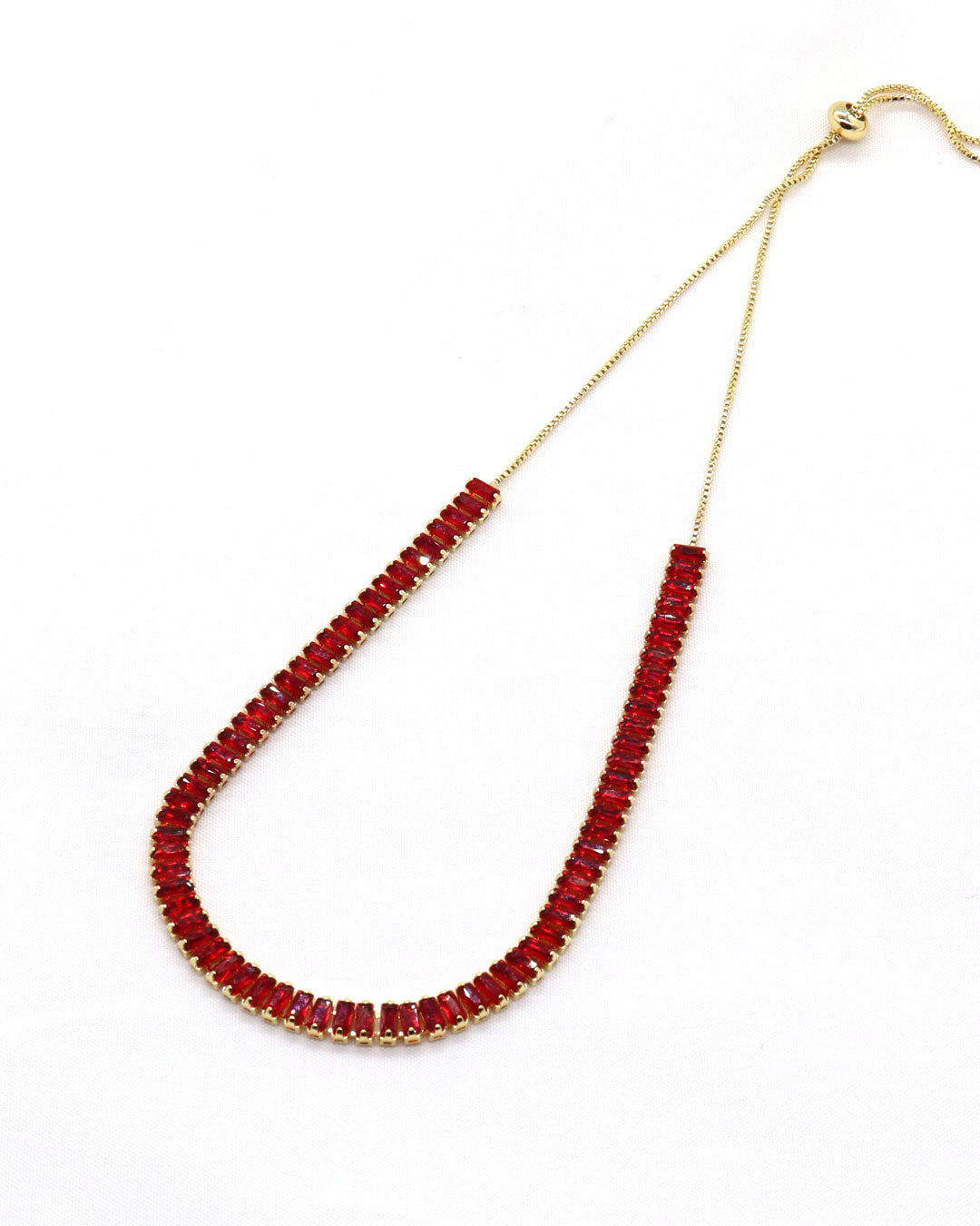 CADENA DE ZIRCON CHOCKER TERMINADA EN RODIO